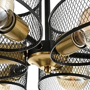 Люстра на штанге Lumion Comfi 8153/6C цвет плафона/подвески Черный, цвет арматуры Медь, Черный-5