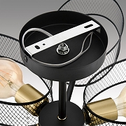 Люстра на штанге Lumion Comfi 8153/6C цвет плафона/подвески Черный, цвет арматуры Медь, Черный-7