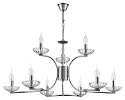 Люстра Lumion Classi 8155/9 цвет арматуры Прозрачный, Хром-1