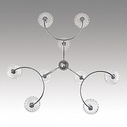 Люстра Lumion Classi 8155/9 цвет арматуры Прозрачный, Хром-3