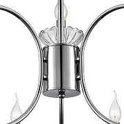 Люстра Lumion Classi 8155/9 цвет арматуры Прозрачный, Хром-7