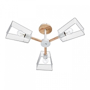 Люстра на штанге Lumion IRMA 8246/3C цвет плафона/подвески Белый, цвет арматуры Белый, Коричневый-1