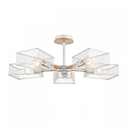 Люстра на штанге Lumion IRMA 8246/5C цвет плафона/подвески Белый, цвет арматуры Белый, Коричневый-2