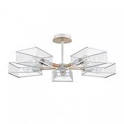 Люстра на штанге Lumion IRMA 8246/5C цвет плафона/подвески Белый, цвет арматуры Белый, Коричневый-3