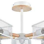 Люстра на штанге Lumion IRMA 8246/5C цвет плафона/подвески Белый, цвет арматуры Белый, Коричневый-8