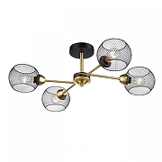 Люстра на штанге Lumion TUNARA 8247/4C цвет плафона/подвески Черный, цвет арматуры Бронза, Черный-3