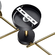 Люстра на штанге Lumion TUNARA 8247/4C цвет плафона/подвески Черный, цвет арматуры Бронза, Черный-6