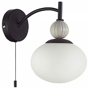 Бра Lumion GLORIYA 8273/1W цвет плафона/подвески Белый, цвет арматуры Серый, Черный