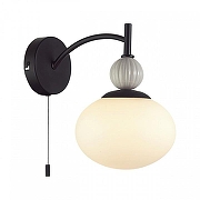 Бра Lumion GLORIYA 8273/1W цвет плафона/подвески Белый, цвет арматуры Серый, Черный-3