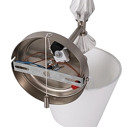 Бра Lumion VERMONT 8274/1W цвет плафона/подвески Белый, цвет арматуры Никель, Серый-4