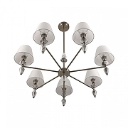 Люстра на штанге Lumion VERMONT 8274/7 цвет плафона/подвески Белый, цвет арматуры Никель, Серый-1