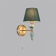 Бра Lumion VERMONT 8275/1W цвет плафона/подвески Зеленый, цвет арматуры Зеленый, Латунь-2