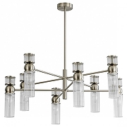Люстра на штанге Lumion DENVER 8277/8 цвет плафона/подвески Прозрачный, цвет арматуры Никель