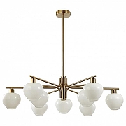 Люстра на штанге Lumion CARMELA 8278/9 цвет плафона/подвески Белый, цвет арматуры Латунь