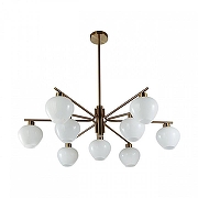 Люстра на штанге Lumion CARMELA 8278/9 цвет плафона/подвески Белый, цвет арматуры Латунь-1