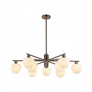 Люстра на штанге Lumion CARMELA 8278/9 цвет плафона/подвески Белый, цвет арматуры Латунь-3