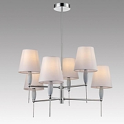 Люстра на штанге Lumion KARMEN 8279/6 цвет плафона/подвески Серый, цвет арматуры Хром-2