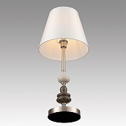 Настольная лампа Lumion KENTUKI 8283/1T цвет плафона/подвески Белый, цвет арматуры Никель, Серый-1