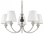 Люстра Lumion KENTUKI 8283/5 цвет плафона/подвески Белый, цвет арматуры Никель, Серый
