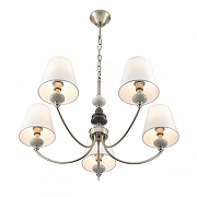 Люстра Lumion KENTUKI 8283/5 цвет плафона/подвески Белый, цвет арматуры Никель, Серый-1