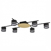 Люстра Lumion BENUA 8304/6C цвет плафона/подвески Черный, цвет арматуры Золото, Черный