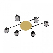 Люстра Lumion BENUA 8304/6C цвет плафона/подвески Черный, цвет арматуры Золото, Черный-1