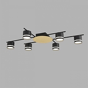 Люстра Lumion BENUA 8304/6C цвет плафона/подвески Черный, цвет арматуры Золото, Черный-2