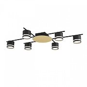 Люстра Lumion BENUA 8304/6C цвет плафона/подвески Черный, цвет арматуры Золото, Черный-3