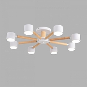 Люстра на штанге Lumion VUDI 8306/8C цвет плафона/подвески Белый, цвет арматуры Белый, Коричневый-2