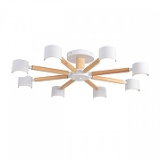 Люстра на штанге Lumion VUDI 8306/8C цвет плафона/подвески Белый, цвет арматуры Белый, Коричневый-3