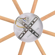 Люстра на штанге Lumion VUDI 8306/8C цвет плафона/подвески Белый, цвет арматуры Белый, Коричневый-4