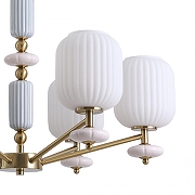 Люстра Lumion ALEGRA 8334/6 цвет плафона/подвески Белый, цвет арматуры Бронза, Серый-4