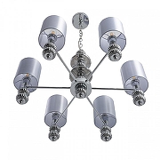 Люстра Lumion ILMIRA 8338/6 цвет плафона/подвески Серый, цвет арматуры Серый, Хром-1