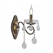 Бра Lumion LUINA 8346/1W цвет плафона/подвески Прозрачный, цвет арматуры Бронза-3