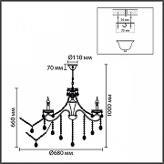 Люстра Lumion LUINA 8346/7 цвет бронза, неокрашенный-6