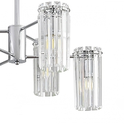 Люстра на штанге Lumion FAVLA 8348/6C цвет плафона/подвески Прозрачный, цвет арматуры Хром-4