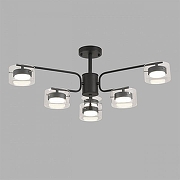 Люстра на штанге Lumion NATALINA 8349/6C цвет плафона/подвески Прозрачный, цвет арматуры Черный-2