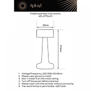 Настольная лампа Aployt Perrayn APL.671.04.01 цвет плафона/подвески Золото, цвет арматуры Золото-10