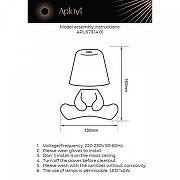 Зверь световой Aployt Ninon APL.673.14.01 цвет серебро-10