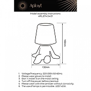 Зверь световой Aployt Nina APL.674.04.01 цвет золото-10