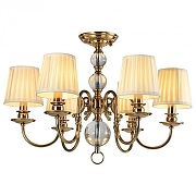 Люстра на штанге Aployt Gaell APL.704.13.06 цвет плафона/подвески Бежевый, цвет арматуры Никель