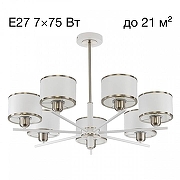 Люстра на штанге Citilux ALTON CL421272 цвет плафона/подвески Белый, Хром, цвет арматуры Белый, Хром-1