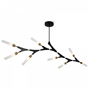 Люстра на штанге Freya Crown FR5213PL-08B цвет плафона/подвески Белый, цвет арматуры Черный