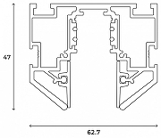 Трек встраиваемый Hesby Lighting ElDeko HSBL_0186 цвет арматуры Черный-11