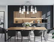 Люстра на штанге Ambrella Light LH LH55653 цвет плафона/подвески Прозрачный, цвет арматуры Хром-7