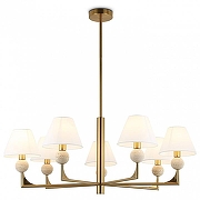 Люстра на штанге Ambrella Light LH LH75162 цвет плафона/подвески Белый, цвет арматуры Латунь