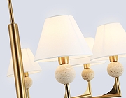 Люстра на штанге Ambrella Light LH LH75162 цвет плафона/подвески Белый, цвет арматуры Латунь-5