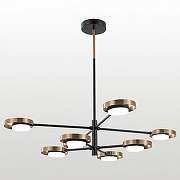 Люстра на штанге Lussole Gilbert LSP-6061 цвет плафона/подвески Белый, Бронза, цвет арматуры Бронза, Черный