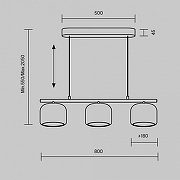 Люстра Maytoni MOD286PL-L12B3K цвет черный-5