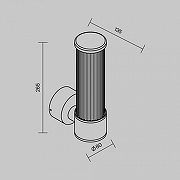 Светильник на штанге Maytoni Lit O593WL-L8BR3K цвет плафона/подвески коричневый, цвет арматуры коричневый-7